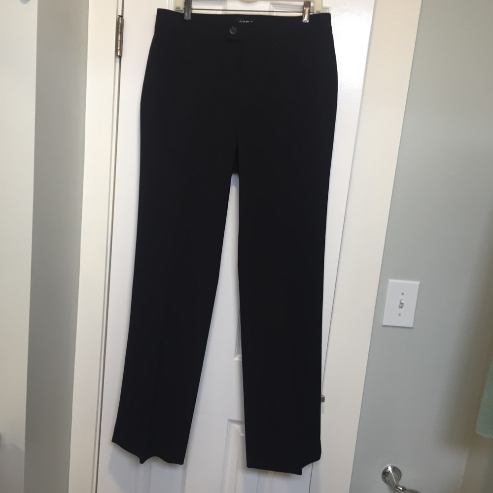 NYDJ black straight leg trousers, Size 12 NWT